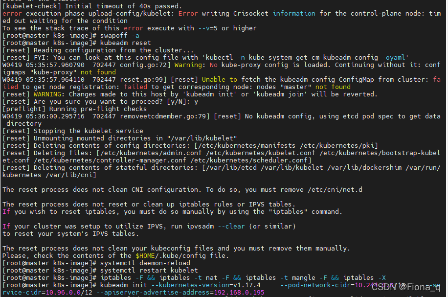 k8s-error execution phase upload-config/kubelet: Error writing Crisocket...