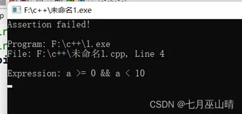 assert()函数（断言函数）