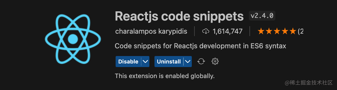 React vscode 开发插件与代码补全提示