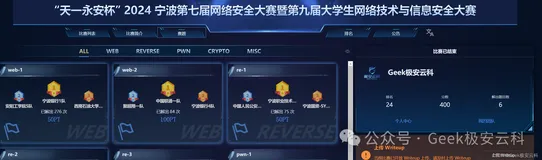 2024“天一永安杯“宁波第七届网络安全大赛极安云科战队部分WP