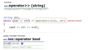 【C++】istream类型对象转换为逻辑条件判断值