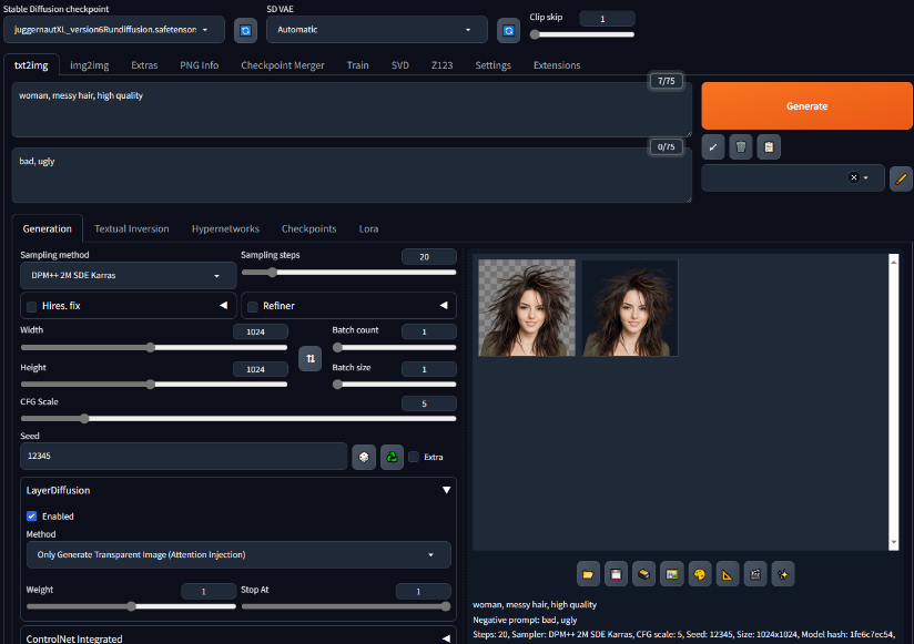 和普通版本的webui一样,在扩展处安装layer