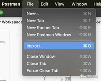 Postman 导入导出API 的用法