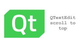 【Qt】QTextEdit 回到顶部