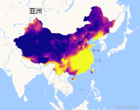 中国1km分辨率逐月降水数据集（1901-2020）