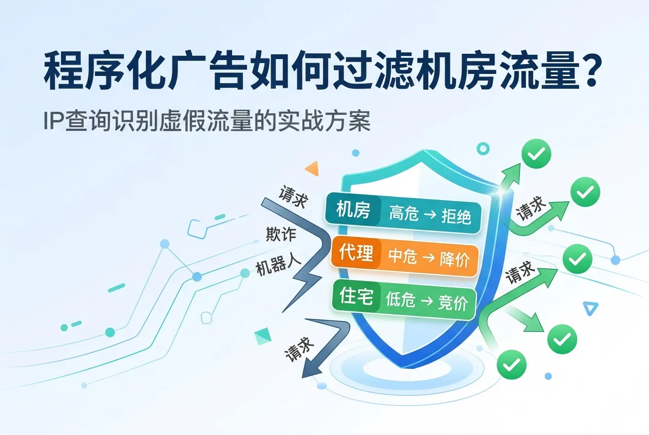 程序化广告如何过滤机房流量？IP查询识别虚假流量的实战方案.png