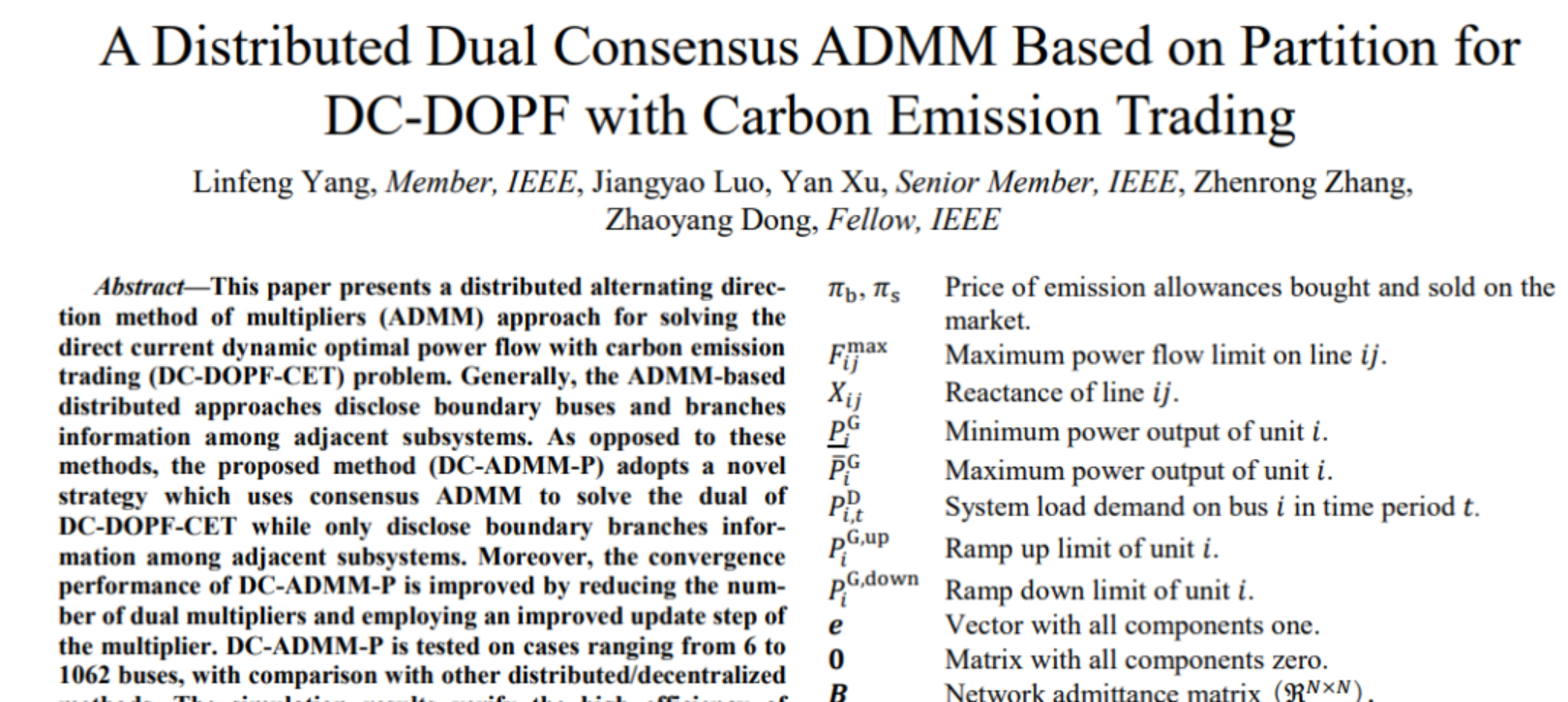 基于分布式ADMM算法的考虑碳排放交易的电力系统优化调度研究（matlab代码）