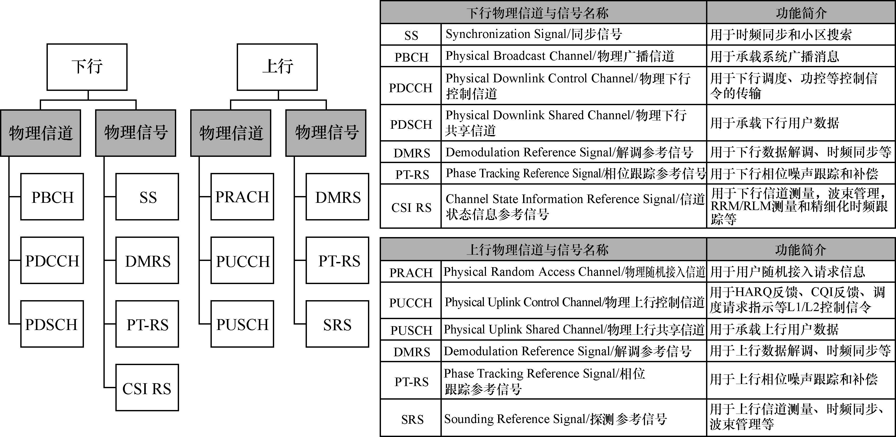 《5G 系统技术原理与实现》——第 3 章　5G 基本原理与业务流程——3.5　5G 物理信道和信号