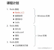 Redis学习2：课程安排、数据类型String操作及拓展操作和Key的设置约定