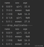 Pandas数据处理3、DataFrame去重函数drop_duplicates()详解