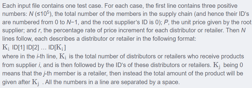 【PAT甲级 - C++题解】1106 Lowest Price in Supply Chain