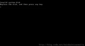 虚拟机 Invalid system disk 错误解决方法