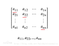 计算整数n阶矩阵的主/副对角线元素之和并输出