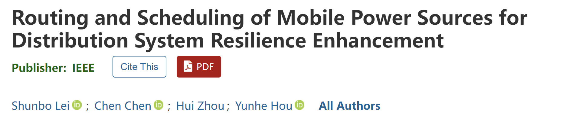 【SCI一区复现】基于配电网韧性提升的应急移动电源预配置和动态调度(上)—MPS预配置（Matlab代码实现）