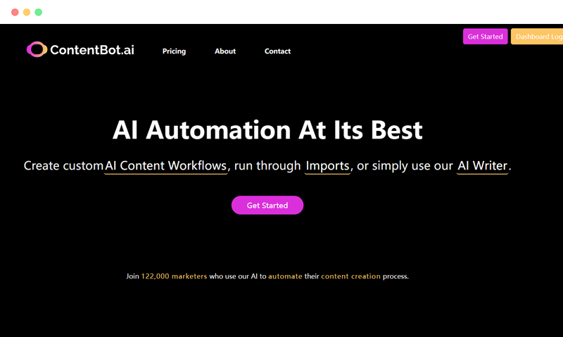 ContentBot.ai: 基于人工智能的AI写作助手工具
