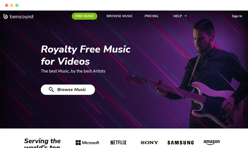 Bensound: 免版权视频背景音乐素材免费下载网站