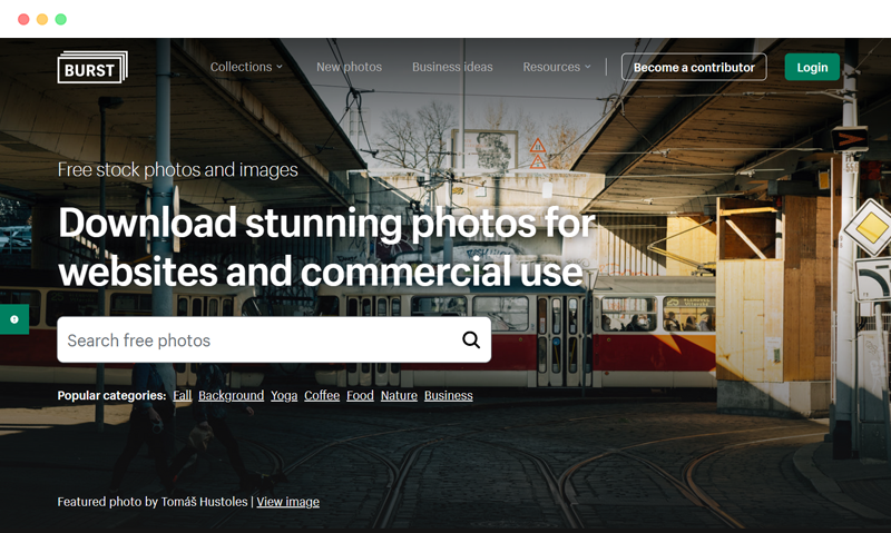Burst是一个免费的高清图片素材网站平台