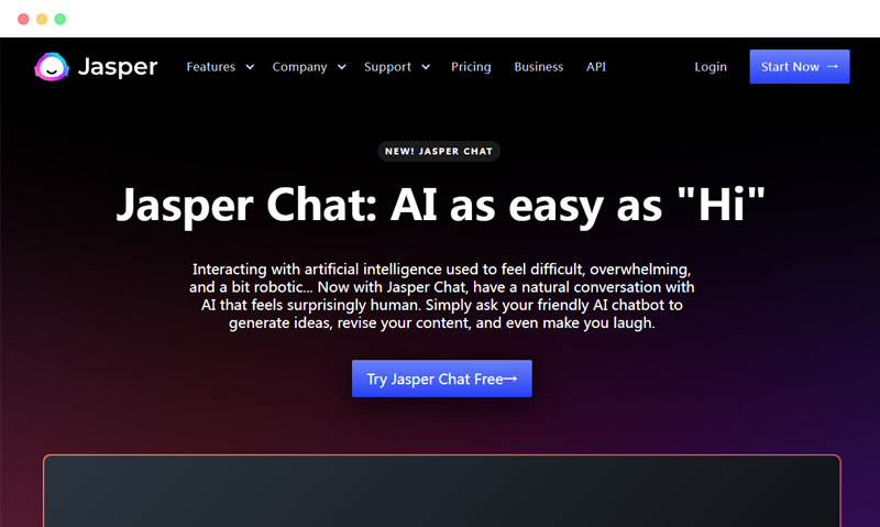 Jasper Chat: 由Jasper AI开发的AI聊天机器人工具