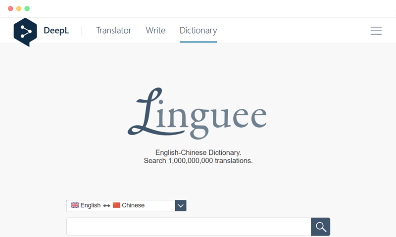 Linguee: DeepL旗下免费在线翻译词典工具网站
