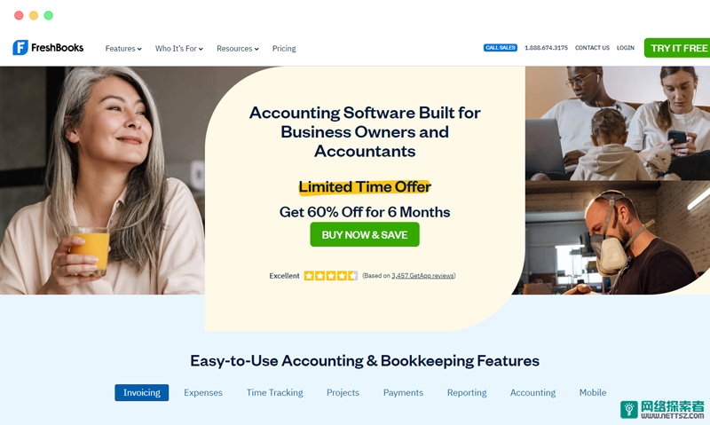 FreshBooks: 在线财务会计发票管理软件