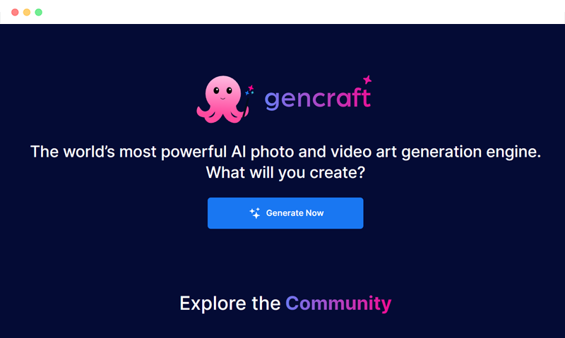 Gencraft: 在线AI绘画图片生成器工具