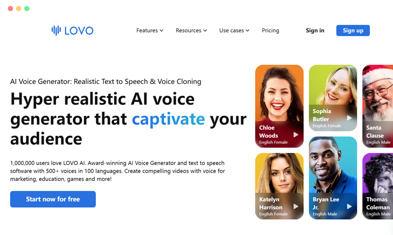 LOVO.ai: 免费在线AI配音语音合成视频制作工具