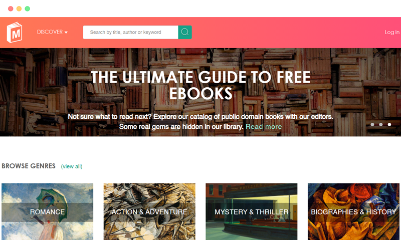 manybooks是一个成立于2004年的免费电子书网站