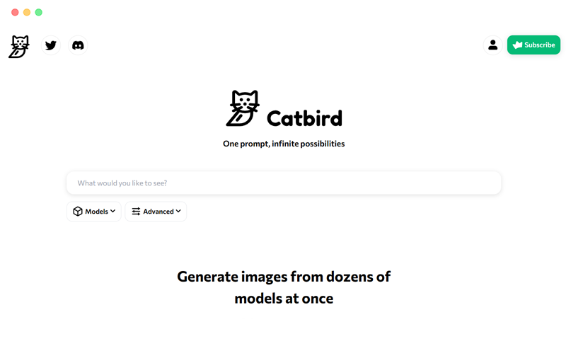 Catbird.ai: 免费在线AI绘画图片生成器工具
