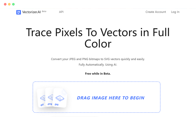 vectorizer.ai: 使用AI将图片转换为SVG矢量图像的在线工具