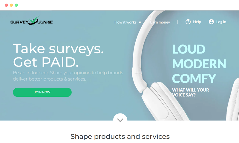 Survey Junkie 是一个在线市场调查社区