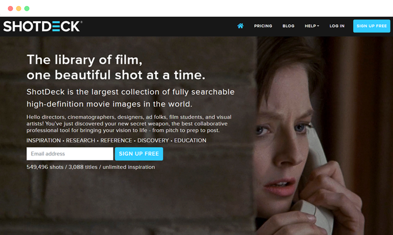 Shotdeck: 专业的高清电影截图搜索网站