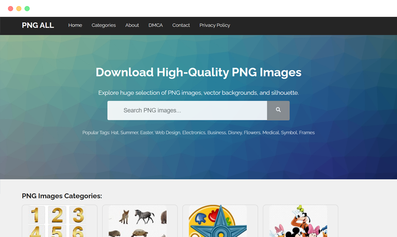 pngall: 免费透明PNG图片免扣素材下载网站
