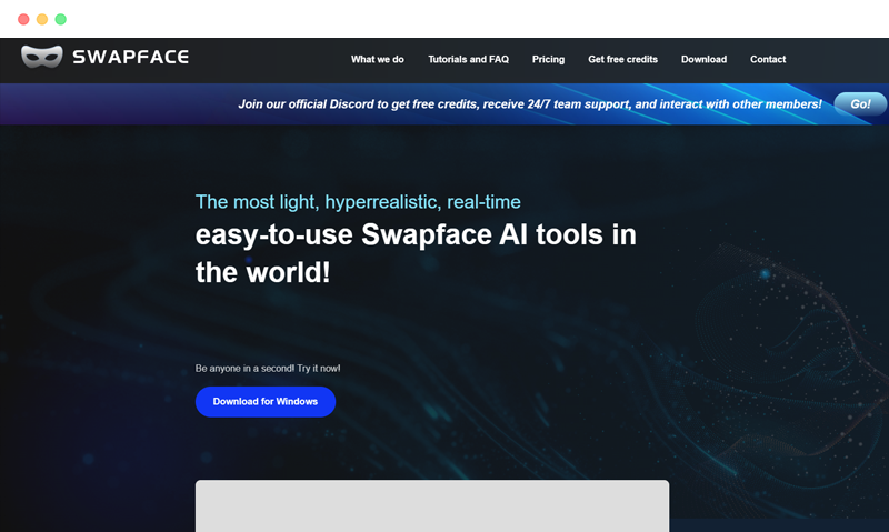 Swapface: 免费实时直播视频AI换脸工具软件