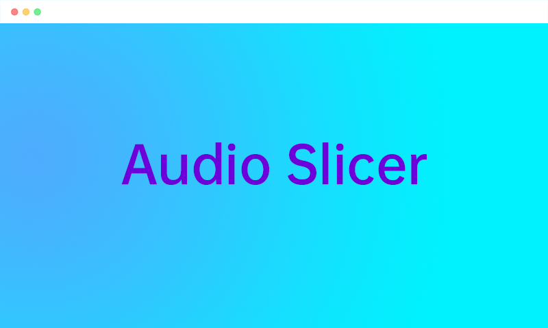 audio slicer: 免费开源的AI音频分割工具