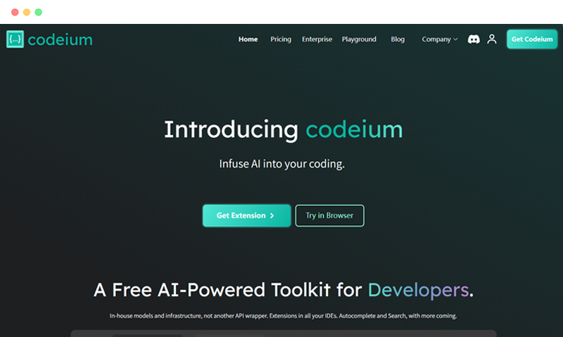 Codeium: 基于人工智能的AI辅助编程代码生成平台