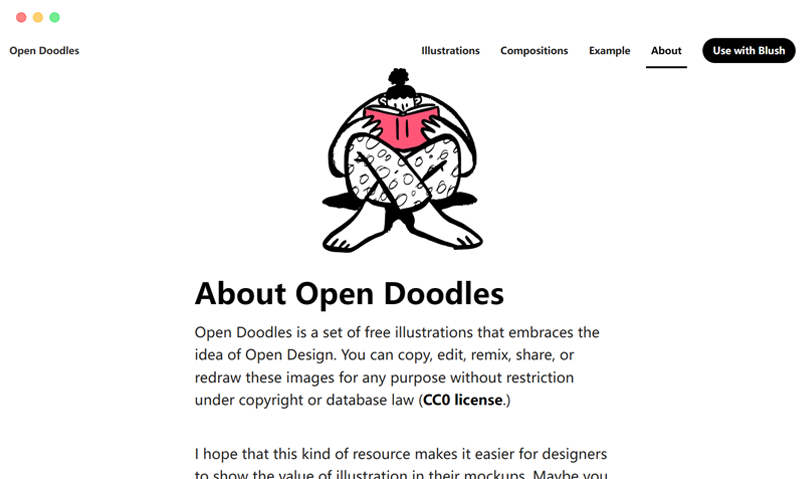open doodles: 免费人物矢量插画素材下载网站