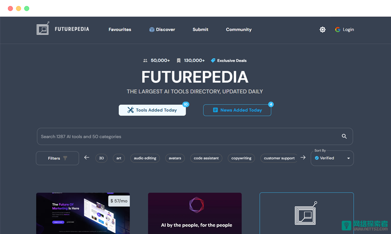 Futurepedia未来百科: 最大的AI工具在线目录网站