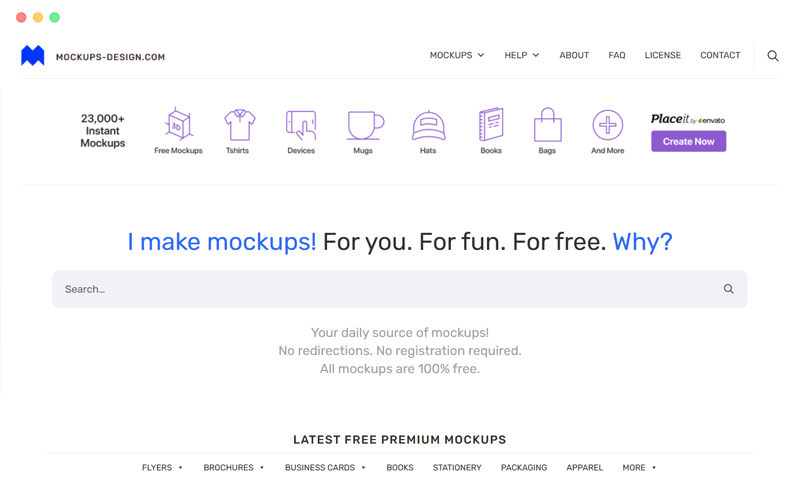 mockups-design: 免费样机素材图片资源下载网站
