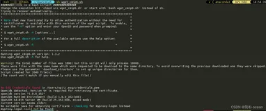 使用shell在Linux系统下下载cmip6文件出现报错：No ESG Credentials found in /Users/daniele/.esg/credentials.pem