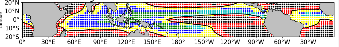 python 实现对于一组数据，分为几个bin，每个bin一种颜色，绘制空间分布图