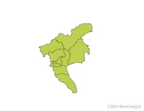 qgis 将县区的数据转成市区的边界数据