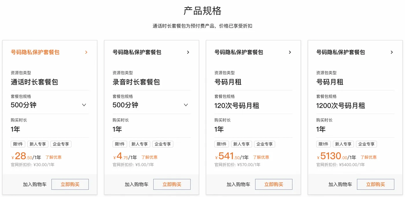 阿里云号码隐私保护优惠价格.png