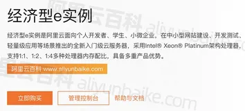阿里云服务器ECS经济型e实例详细介绍