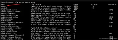 docker单机版 mysql安装