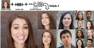 [AI Microsoft VASA-1] 以音频驱动的逼真实时生成的对话脸部