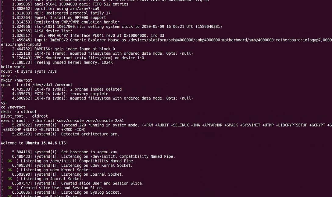 使用ramdisk启动ubuntu文件系统(pivot_root)