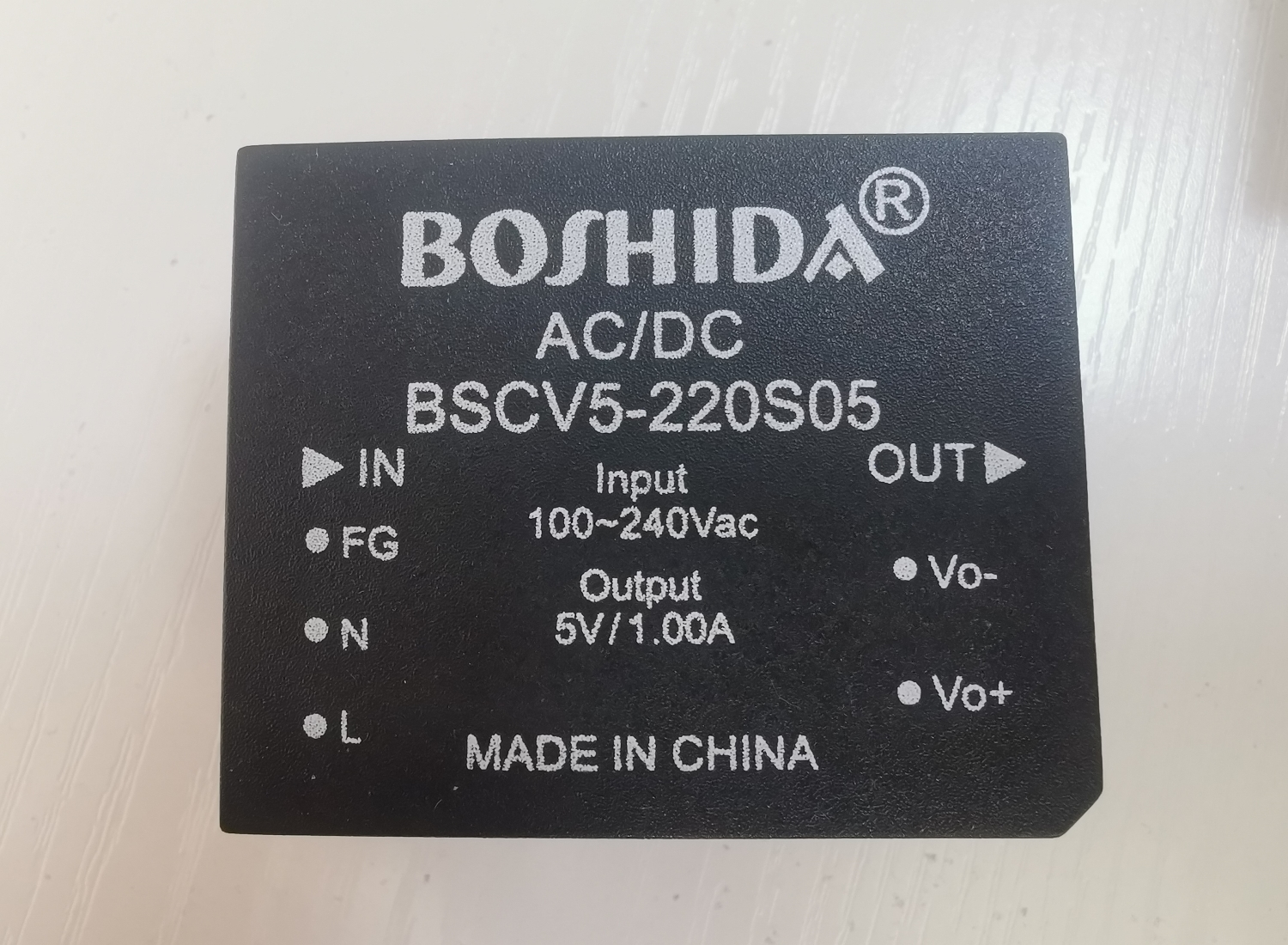 BOSHIDA AC/DC电源模块输出电压和电流的参数