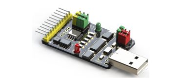 可编程 USB 转串口适配器开发板应用于电子设备开发测试