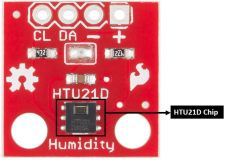 HTU21D温湿度传感器与Arduino连接电路图说明