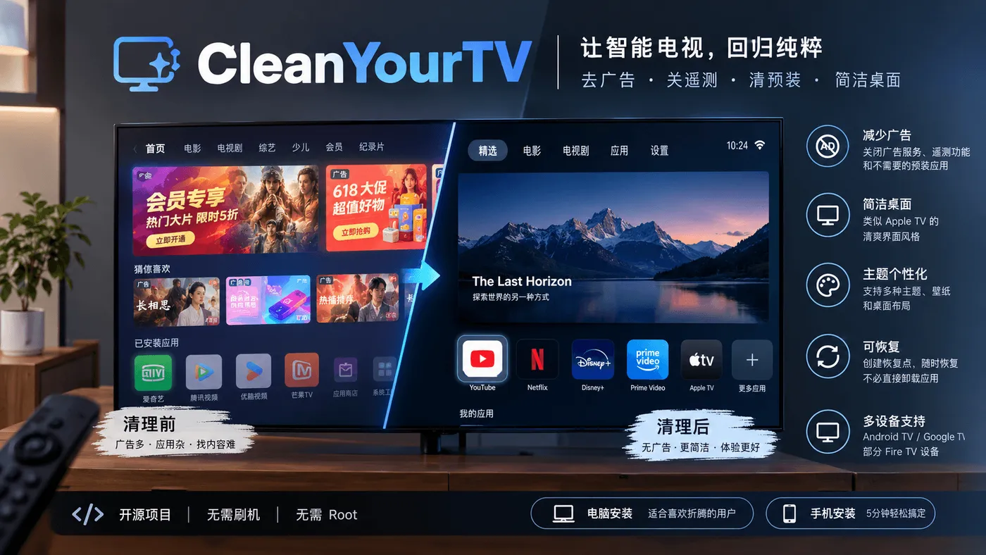 CleanYourTV：电视界面焕新对比.png